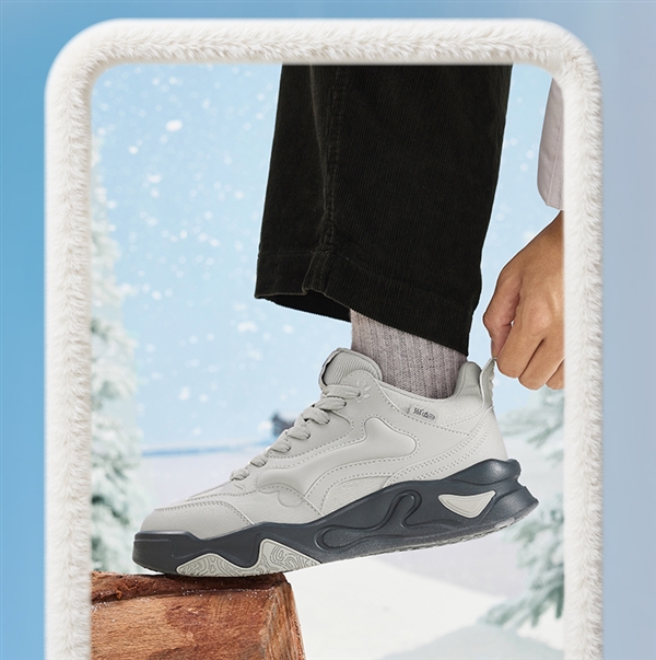 舒适长毛绒：361° 加绒骨头鞋91元官方新低（门店369元）