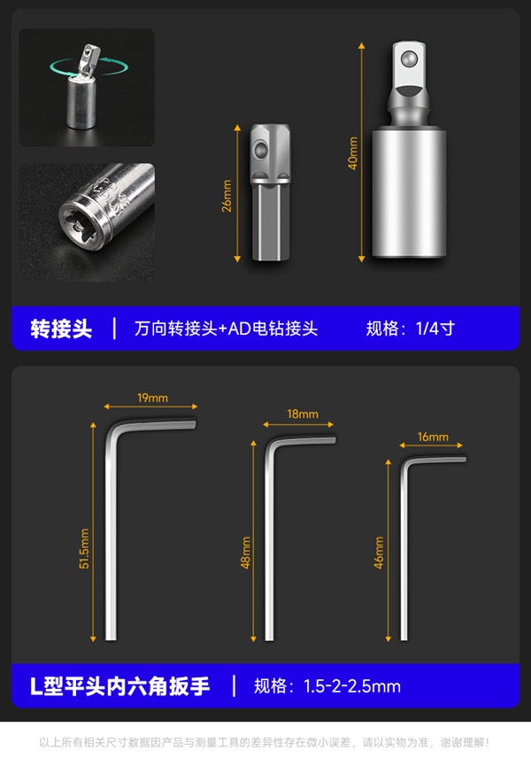 日常维修不求人 友福汽修工具套装46件套16.9元大促