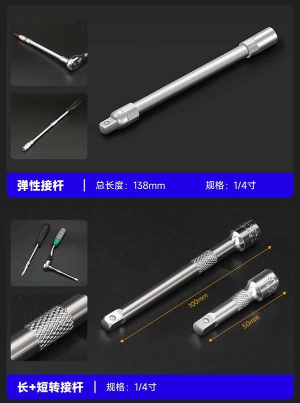 日常维修不求人 友福汽修工具套装46件套16.9元大促