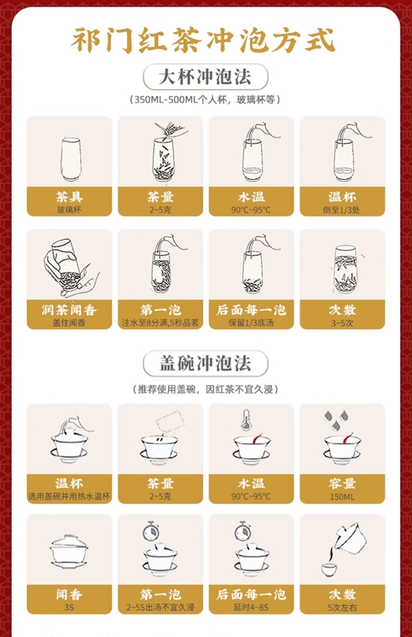 天冷就要喝红茶!徽六祁门红茶120克13元官方大促