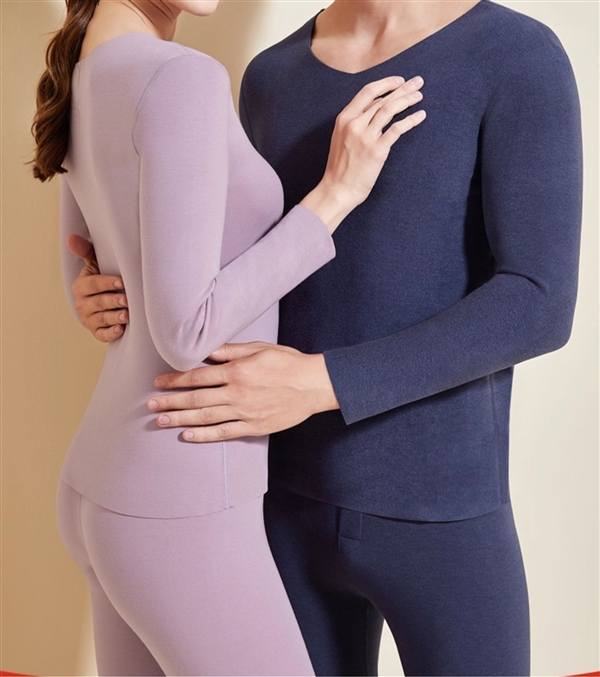 双面磨毛更保暖 雅鹿无痕内衣套装27元大促