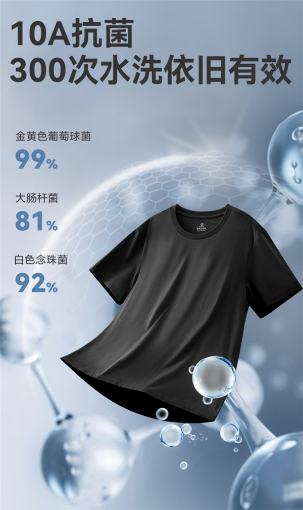 万能打底 可穿四季!京东京造T恤半价清仓:19.9元到手