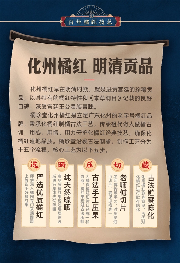 《本草纲目》古传滋补贡品！陈年化州橘红大促：10元包邮到手