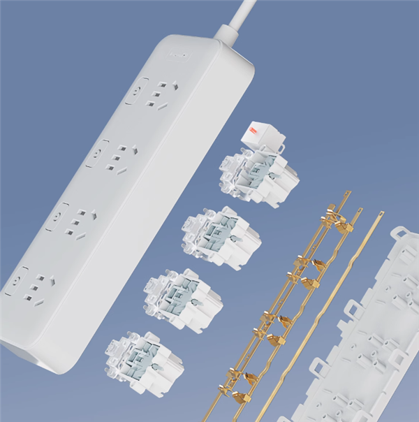 多孔位+独立开关：大牌德力西1米3插位插板12.41元好价