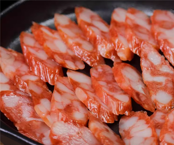 五五肥瘦,香而不腻:荣业广式腊肠19元1.2斤大促