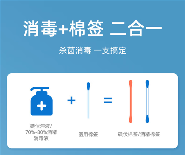 一折就能用！超亚婴童创口贴100片+碘伏棉棒大促：13.9元到手