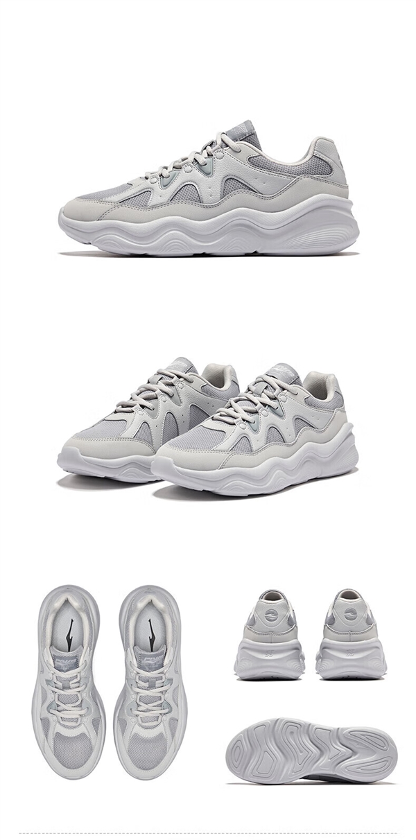 简约百搭软弹脚感 鸿星尔克流云2.0男子休闲鞋99元新低