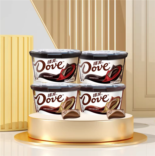 丝般顺滑：德芙香浓黑巧+牛奶巧克力23元2碗大促（商超35元）