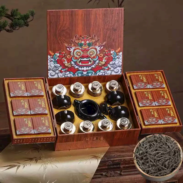 送礼有面子!顶社茶叶+茶具套装高档礼盒:47.9元