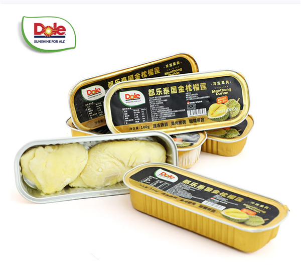 无核纯肉 不开盲盒:都乐泰国金枕榴莲肉69元/斤狂促