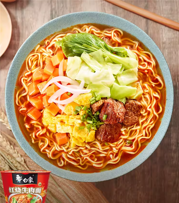 经典老味道:白象桶装方便面2.1元官方大促