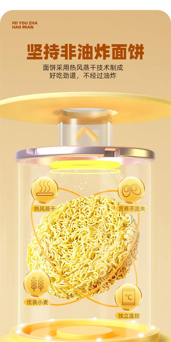 汤鲜味美 非油炸!五谷道场方便面发车:27.11元到手10袋