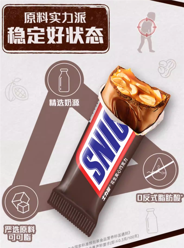 醇香顺滑：士力架15元16条天猫百亿补贴