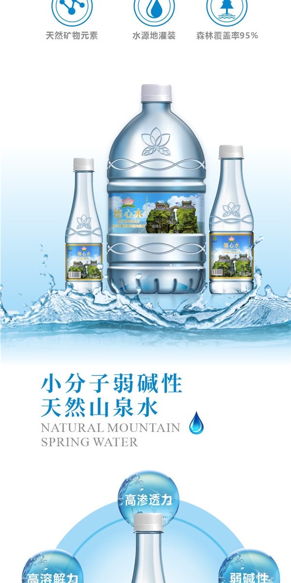 好喝又健康!小分子弱碱性山泉水12瓶发车:可领24元券