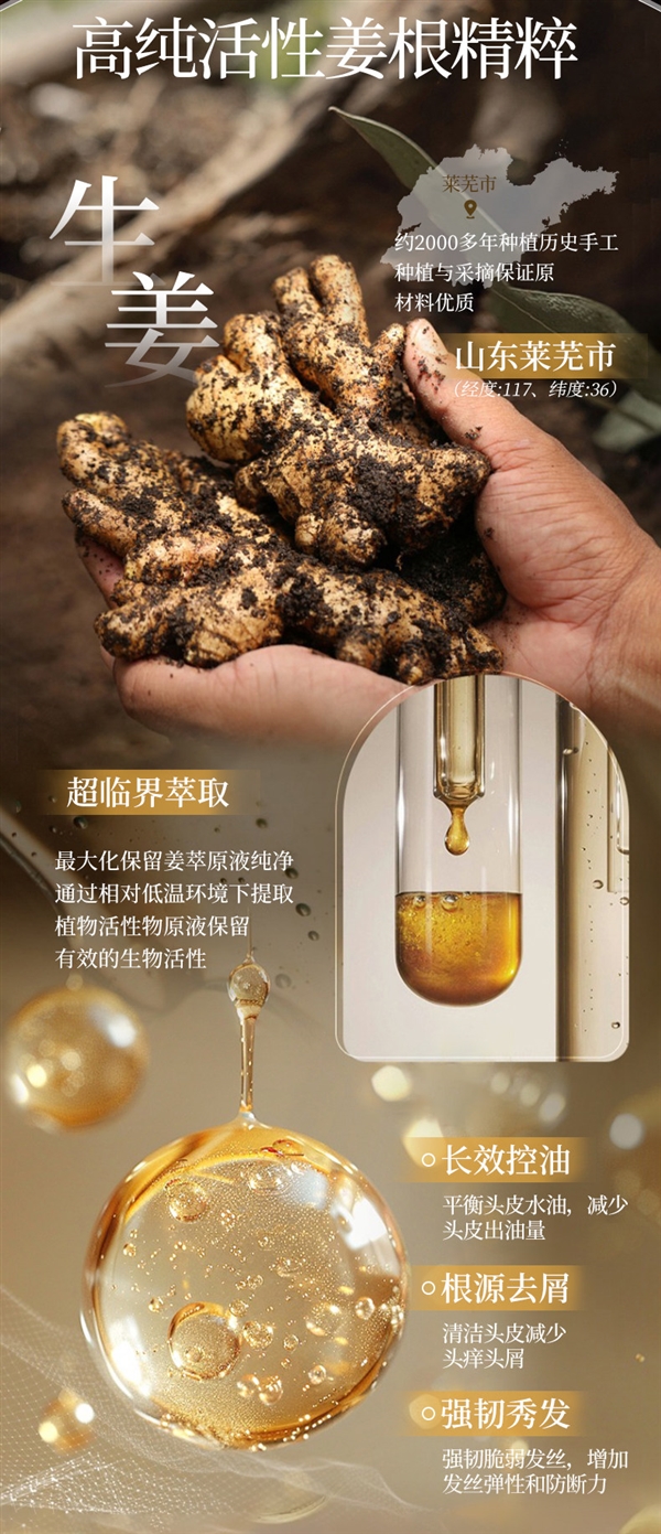 去屑止痒 强韧发丝！霸王生姜洗发水发车：领43元优惠券