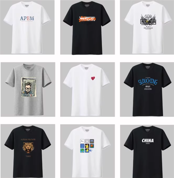 19款可选：布静观印花短袖T恤16.9元大促 190g重磅纯棉