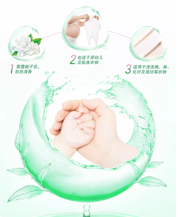 晨露栀子花香：超能双离子洗衣液2.9元/斤新低大促