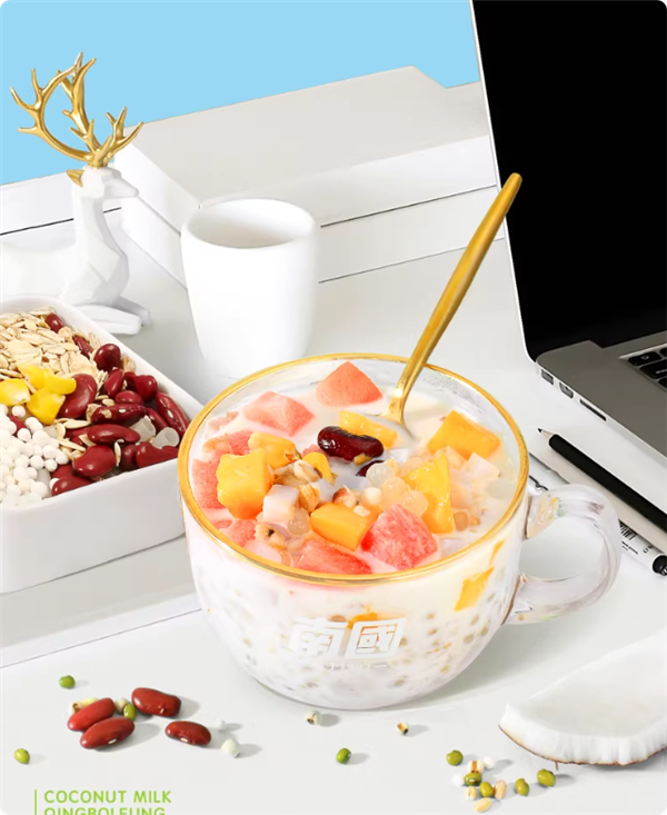 料足味美、清甜爽滑：海南特产清补凉3.9元/罐大促