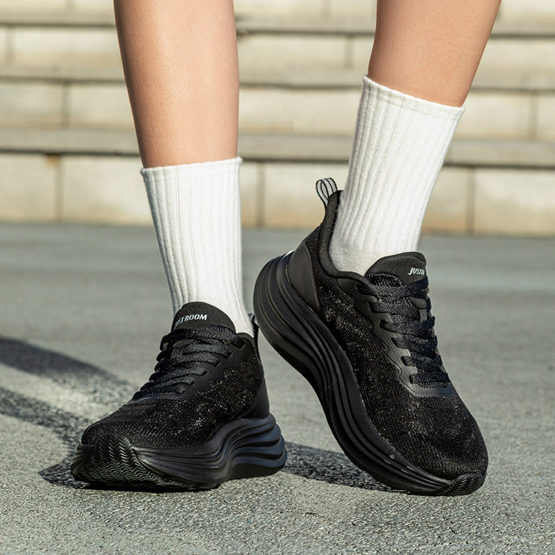 JUSTBOOM嘉适步新款跑步运动鞋增高厚底女鞋网红透气情侣休闲鞋潮