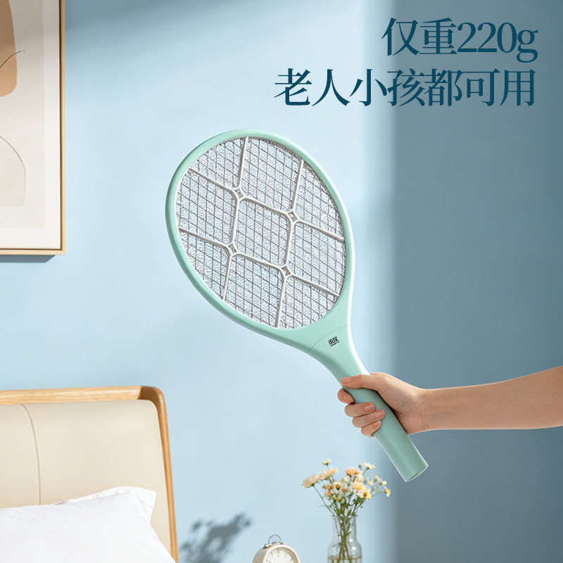 电蚊拍充电式家用强电压密网锂电轻便灭蚊器蚊虫苍蝇神器2026新款