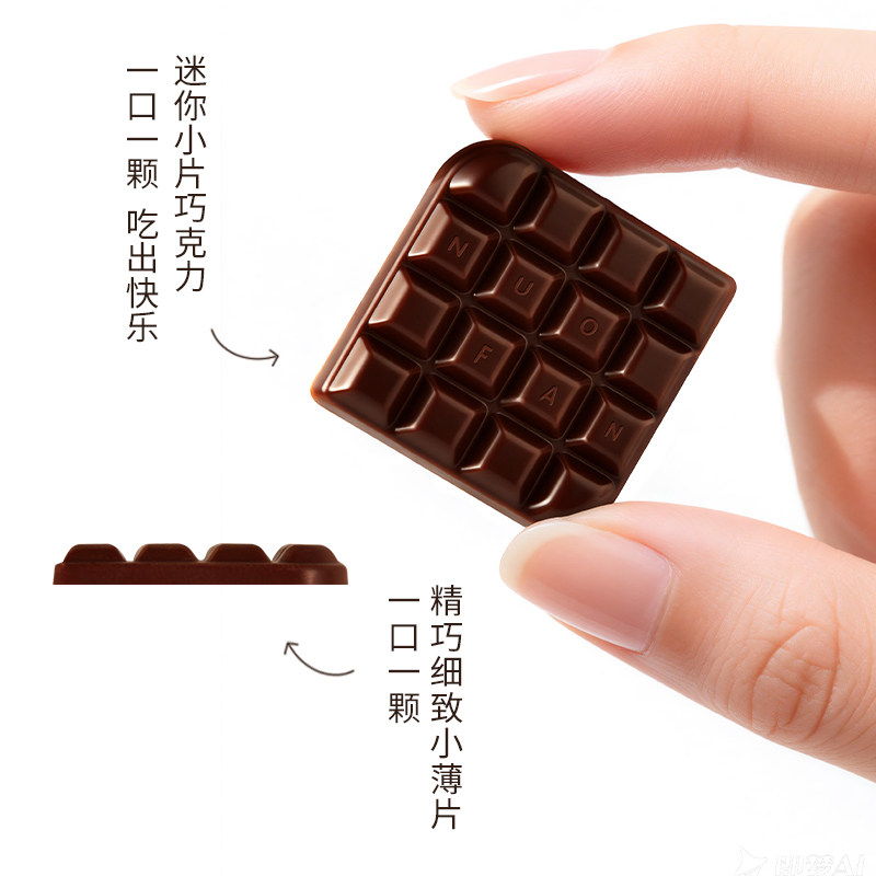 诺梵纯黑巧克力无糖健身节日礼物超苦可可脂糖果烘焙零食送女友