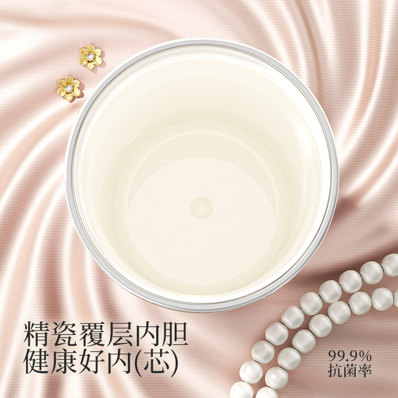 哈尔斯吸管保温杯陶瓷内胆女高颜值水杯学生便携咖啡杯子2026新款