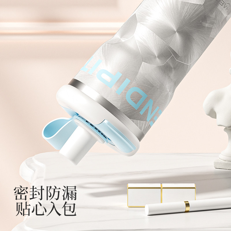 哈尔斯吸管保温杯陶瓷内胆女高颜值水杯学生便携咖啡杯子2026新款