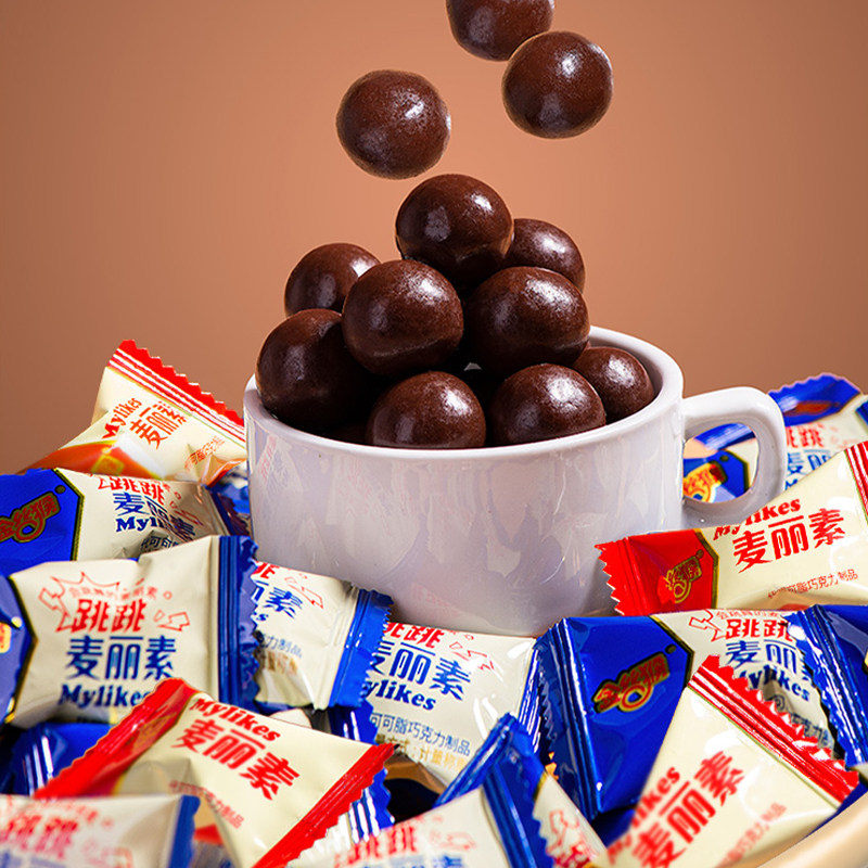 金丝猴麦丽素礼盒巧克力零食送人独立小包装代可可脂桶装大桶盒装