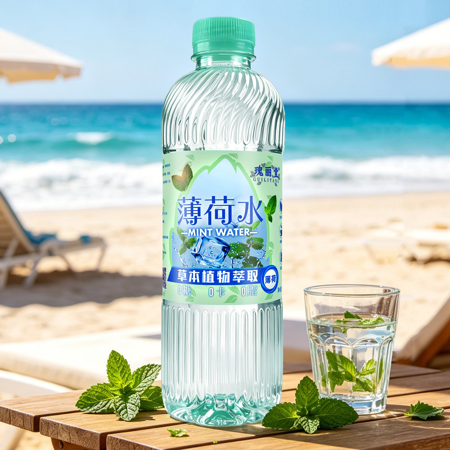 瑰丽堂薄荷水500ml*8瓶清凉食用级饮料品冷藏天然云南夏天