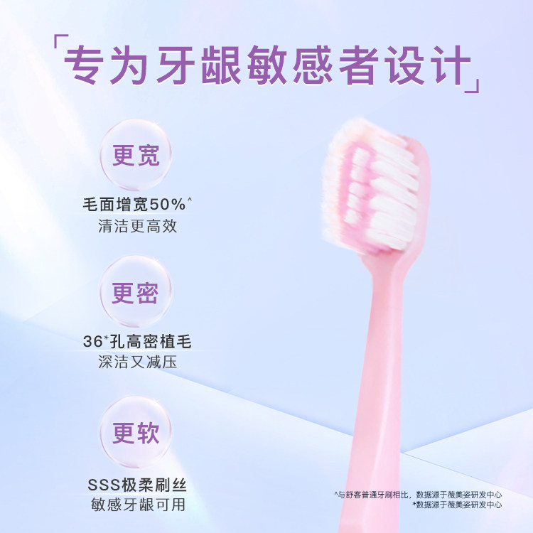 【买一套送一套】舒客牙刷密泡软毛成人套装家庭装品牌官方旗舰店