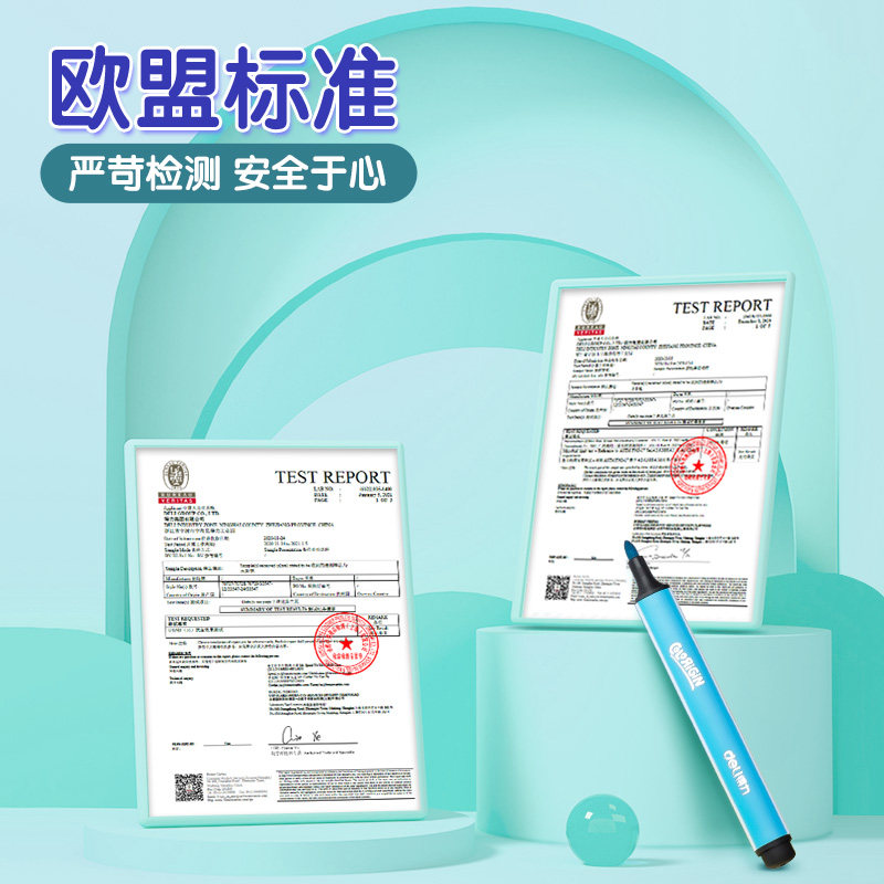 得力24色三角杆水彩笔套装小学生儿童宝宝幼儿园用画画涂鸦绘画手绘笔水彩画笔大容量彩色笔绘画笔套装