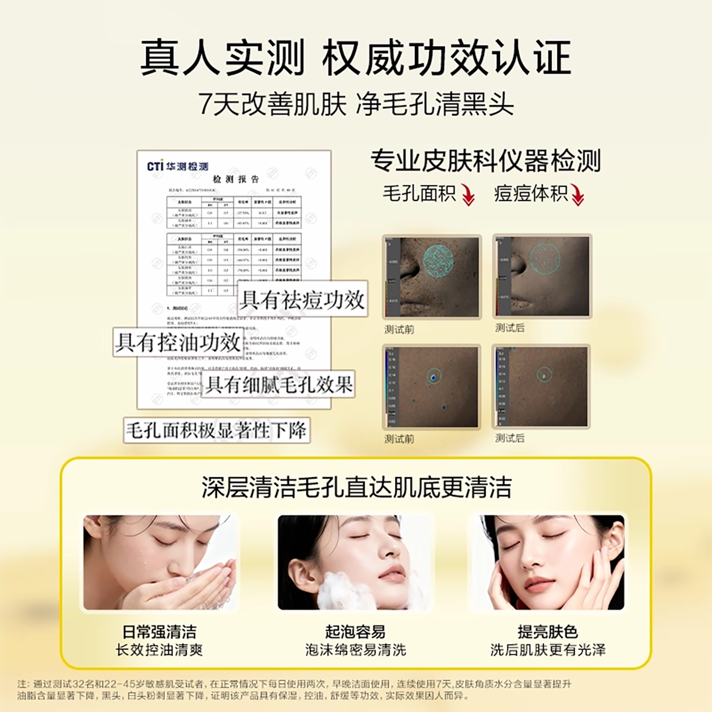 Kans/韩束硫磺洁面控油温和清洁收缩毛孔祛痘男女氨基酸洗面奶