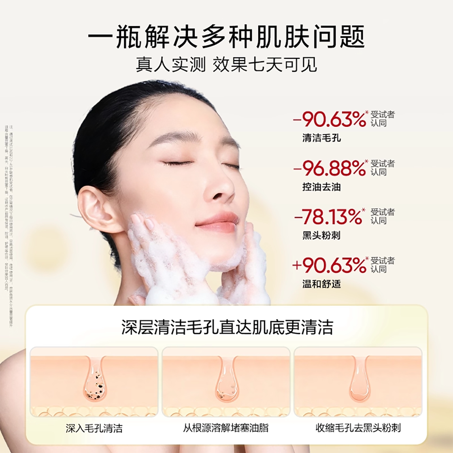 Kans/韩束硫磺洁面控油温和清洁收缩毛孔祛痘男女氨基酸洗面奶