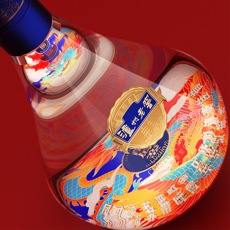 泸州老窖龙凤銮52度浓香型白酒礼盒装500ml*2瓶过节送礼