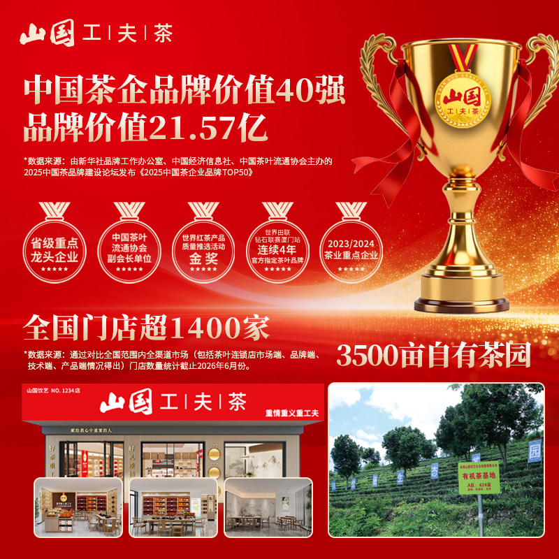 福建特产山国工夫茶叶安溪清香一级铁观音新乌龙四方罐小包独立装
