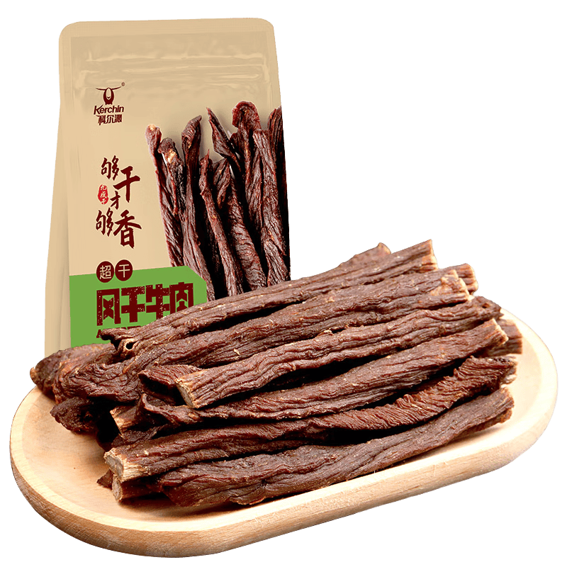 科尔沁 超风干牛肉 原味200克*1袋内蒙特产休闲零食