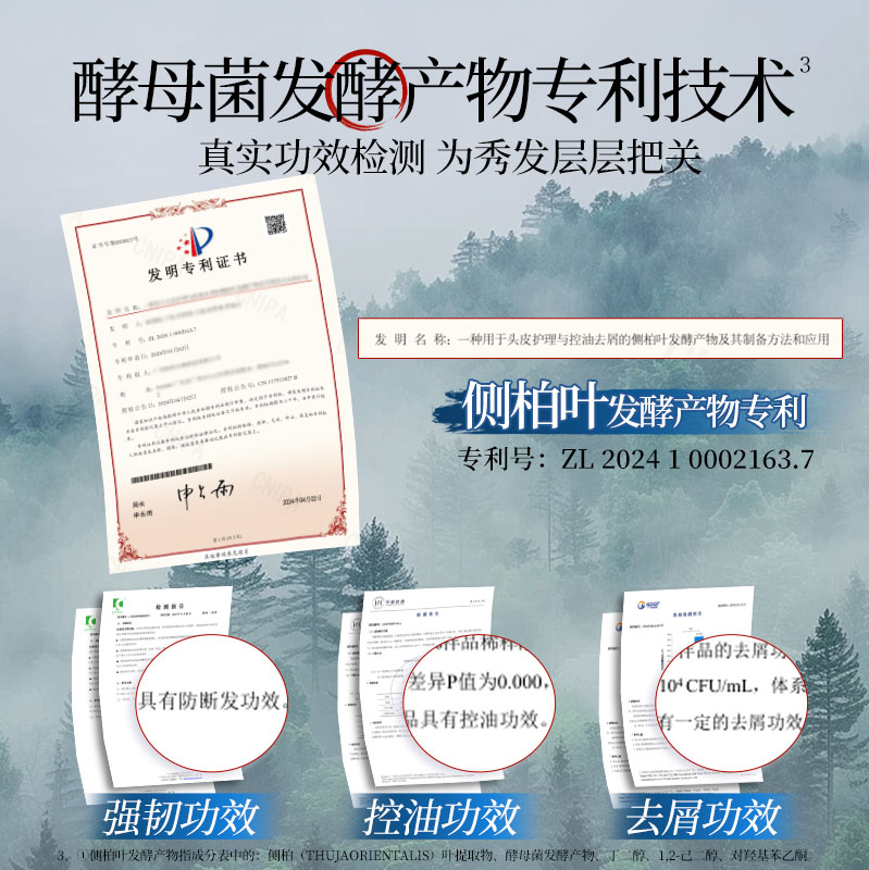 霸王侧柏叶洗发水丰盈强韧控油蓬松去屑洗头膏生姜防断发洗发露